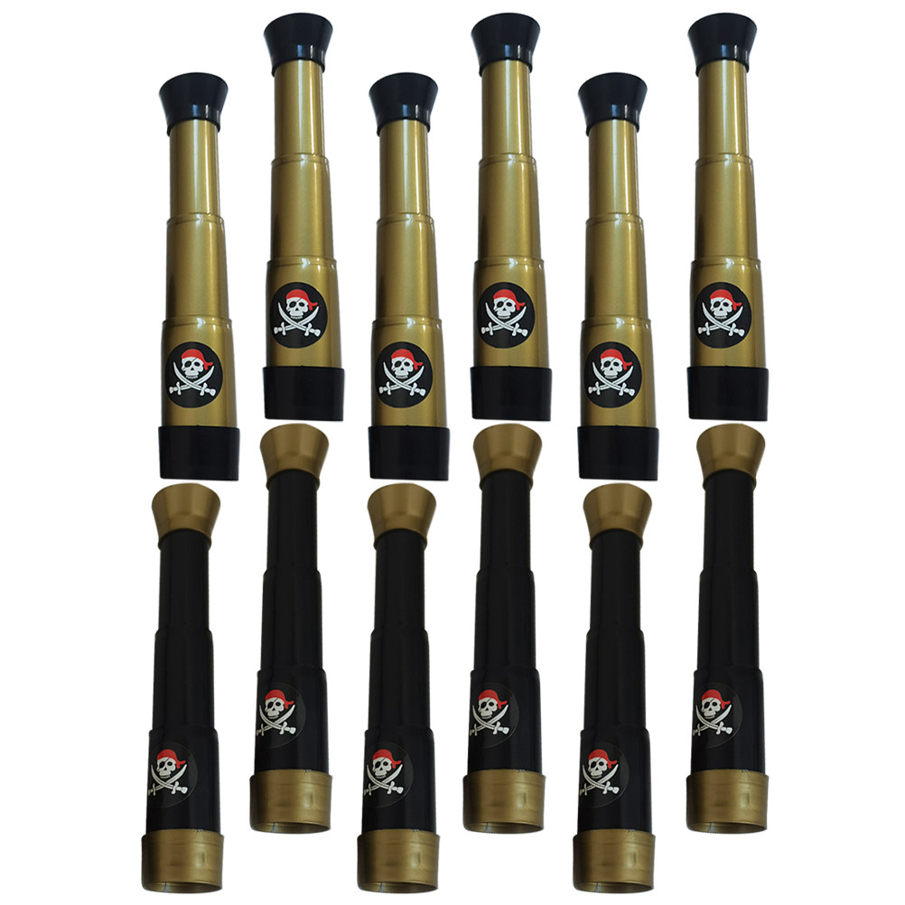 Outdoor Adventure Kit For Kids - 12Pcs Kids Pirate Telescope Set Monocular