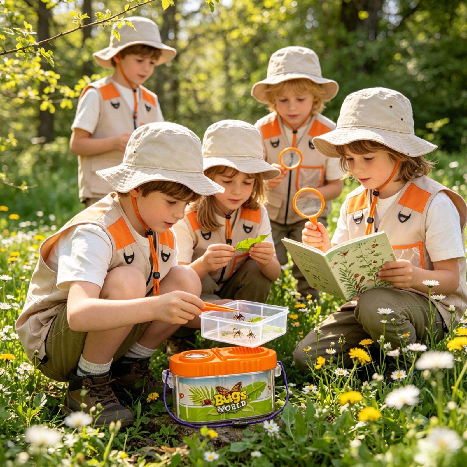 Outdoor Adventure Kit For Kids - Kids Adventure Kit With Magnifying Glass