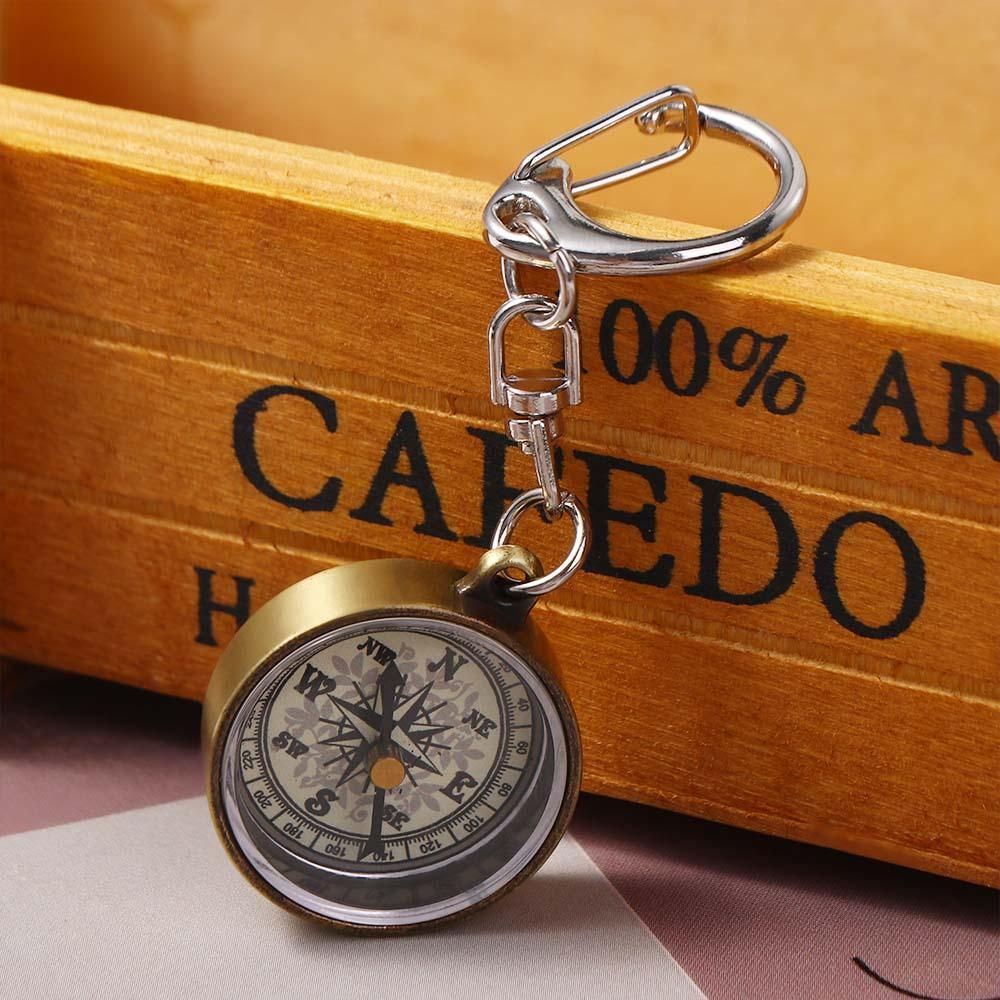 Outdoor Adventure Guide - Portable Vintage Mini Survival Compass Outdoor