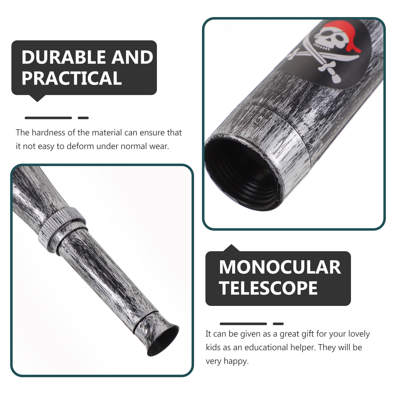 6Pcs Kids Pirate Monocular Tel - Outdoor Adventure Educator 评论和价格