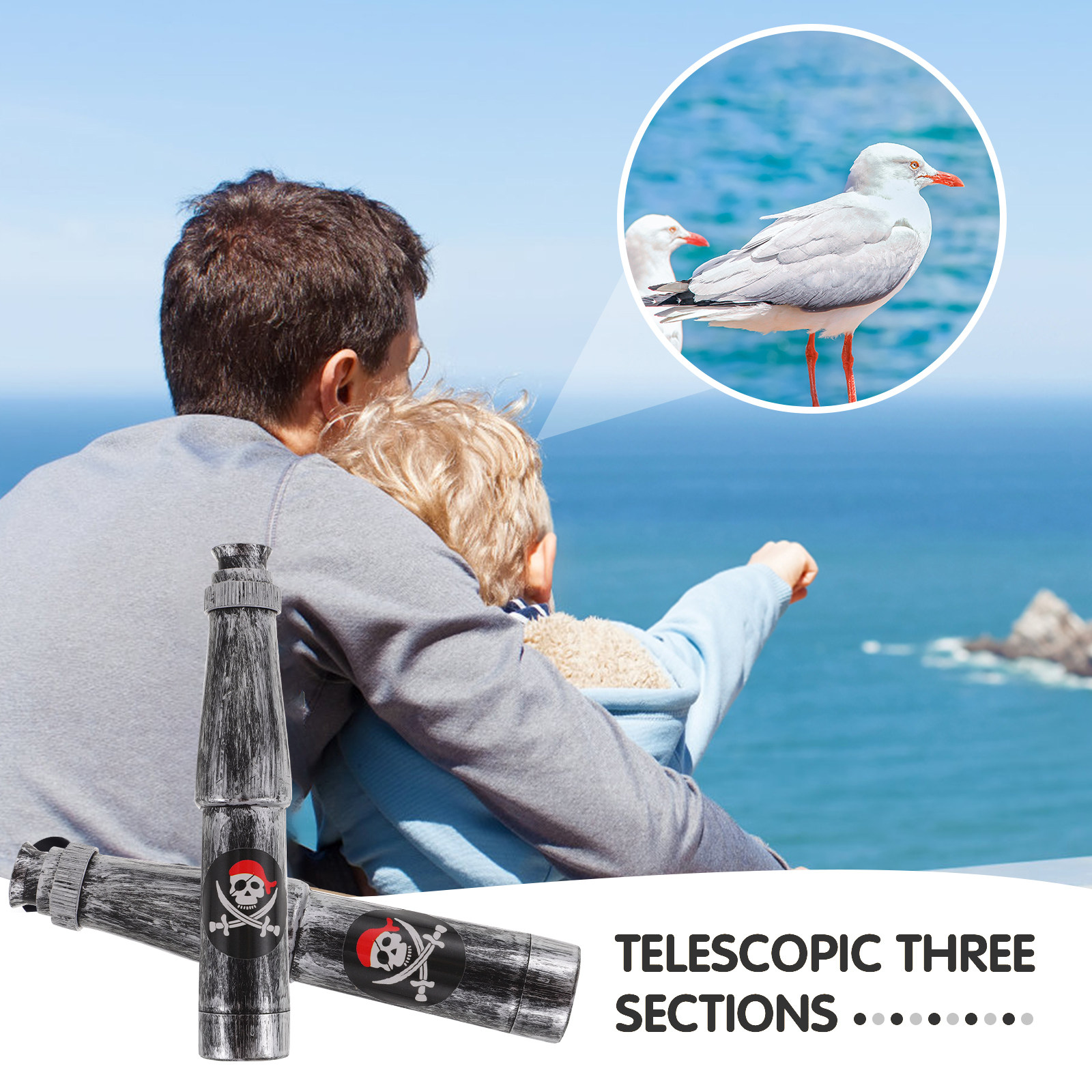 6Pcs Kids Pirate Monocular Tel - Outdoor Adventure Educator 评论和价格