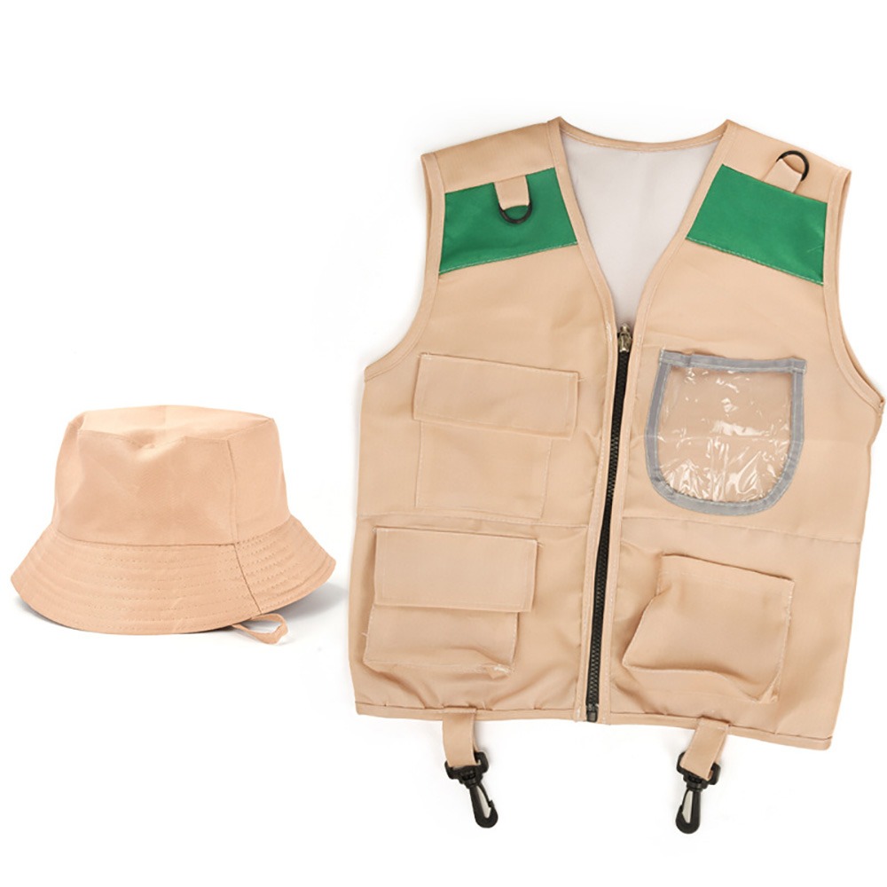 Multicolor Explorer Hat Vest D - Outdoor Adventure Kit For Kids 评论和价格