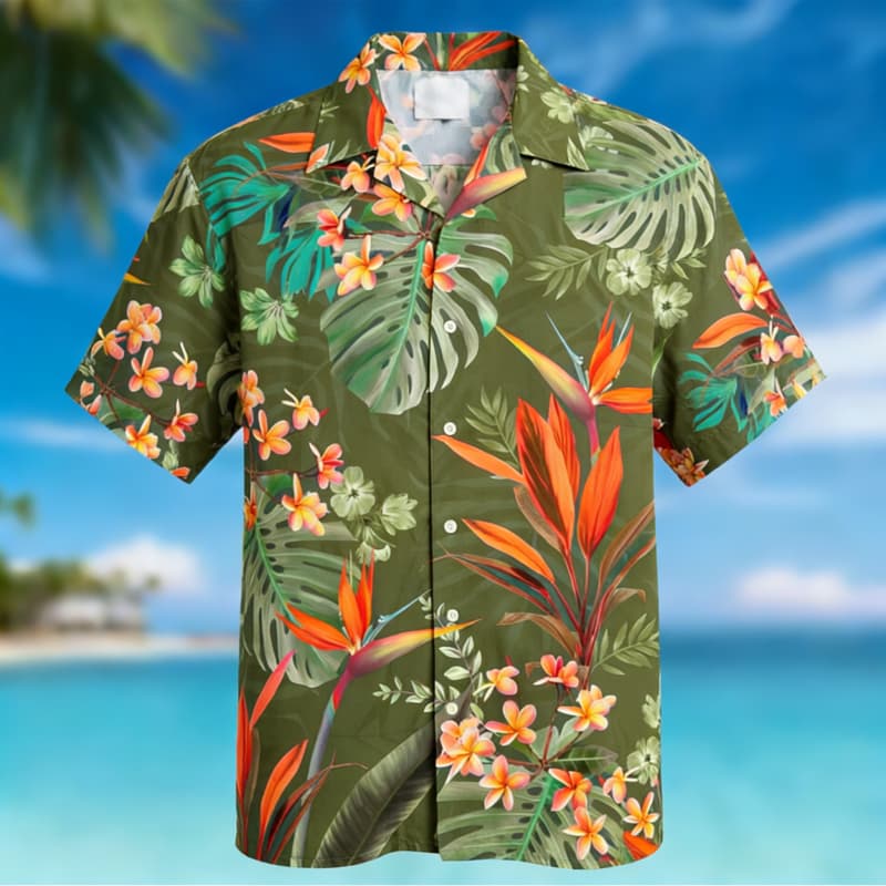Men's Premium Hawaiian Floral  - Outdoor Adventure Vacations 评论和价格