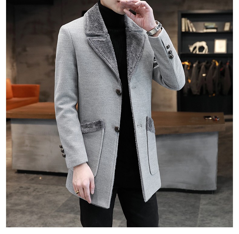 Wool Blend Coat Beige Mans Saf - Outdoor Adventure Vacations 评论和价格