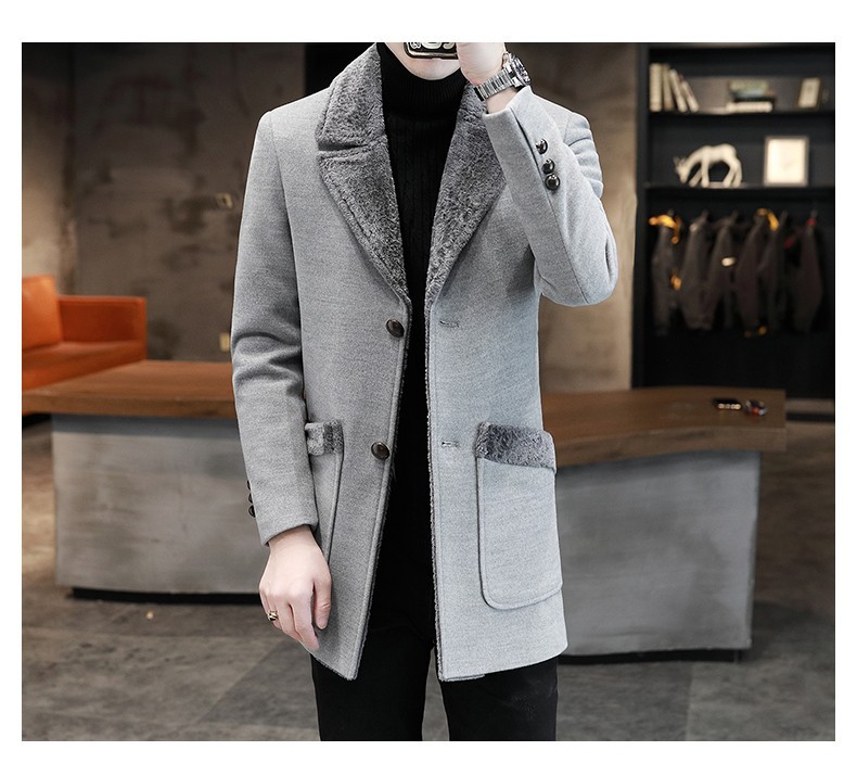 Wool Blend Coat Beige Mans Saf - Outdoor Adventure Vacations 评论和价格