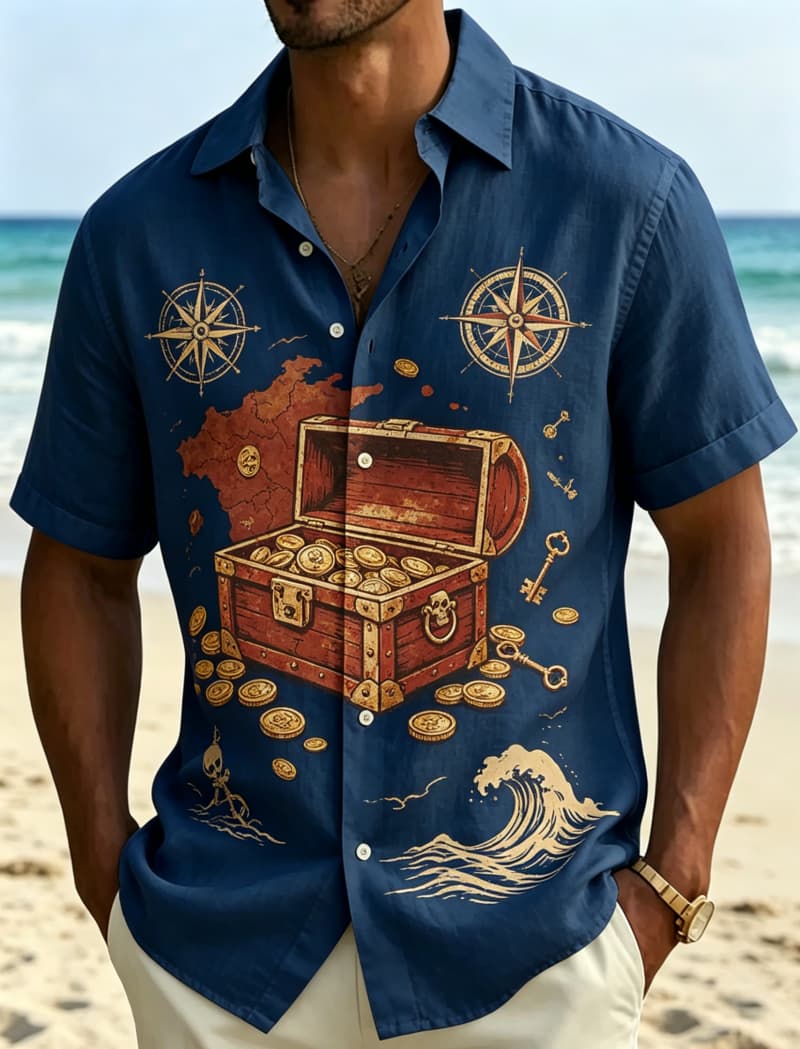 Men's Pirate Adventure Printed - Outdoor Adventure Vacations 评论和价格