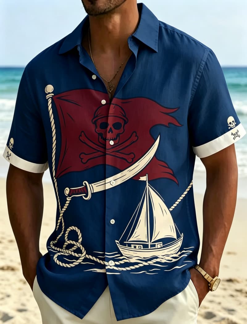 Men's Pirate Adventure Printed - Outdoor Adventure Vacations 评论和价格