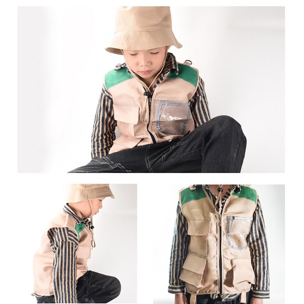 Multicolor Explorer Hat Vest C - Outdoor Adventure Kit For Kids 评论和价格