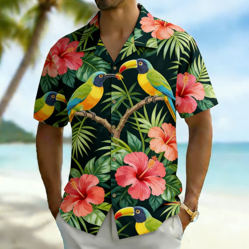 Men's Premium Tropical Bird Pr - Outdoor Adventure Vacations 评论和价格