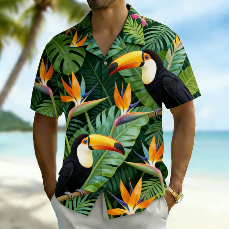 Men's Premium Tropical Bird Pr - Outdoor Adventure Vacations 评论和价格