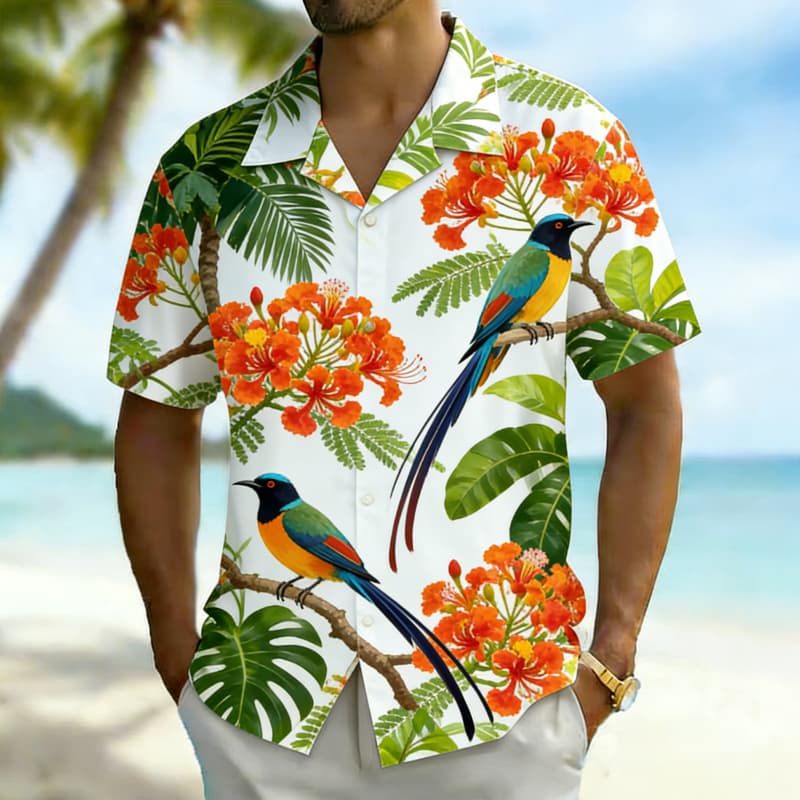 Men's Premium Tropical Bird Pr - Outdoor Adventure Vacations 评论和价格